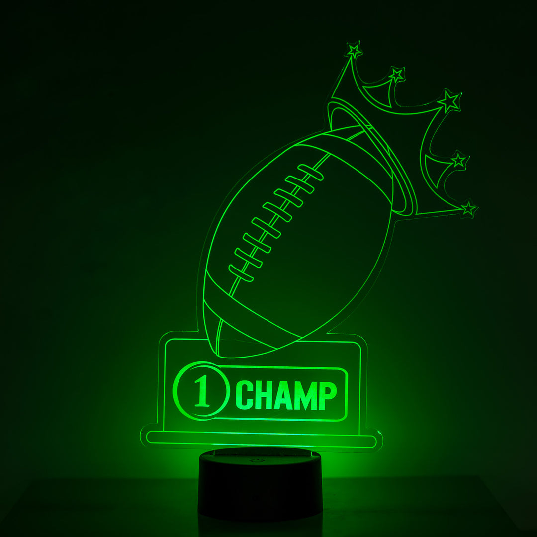 LED Light-Up Fantasy Football Championship Trophy