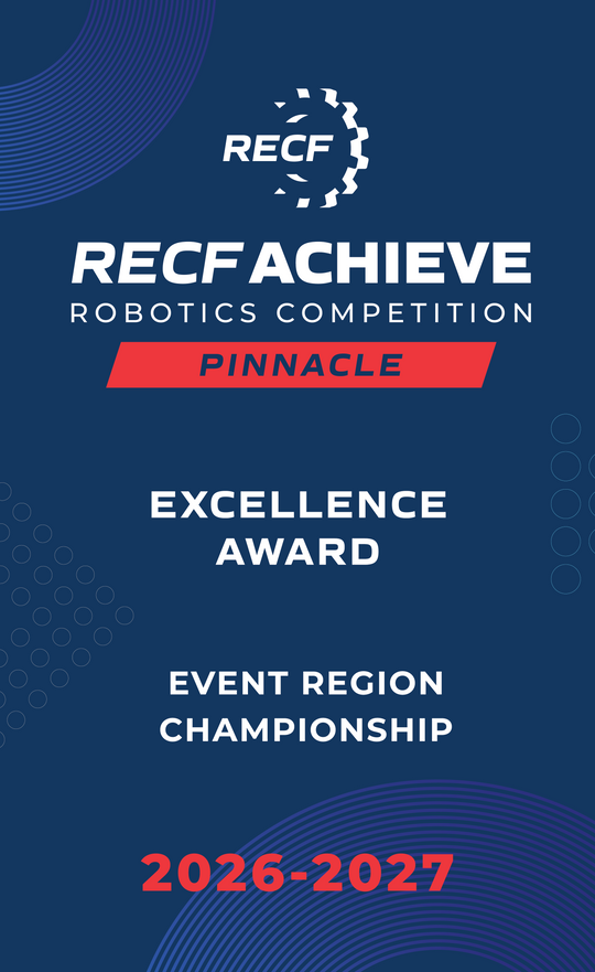RECF ACHIEVE - Robotics Competition Award Banners