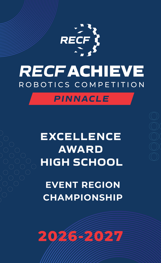 RECF ACHIEVE - Robotics Competition Award Banners