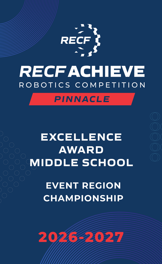 RECF ACHIEVE - Robotics Competition Award Banners