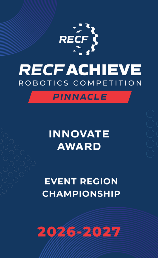RECF ACHIEVE - Robotics Competition Award Banners