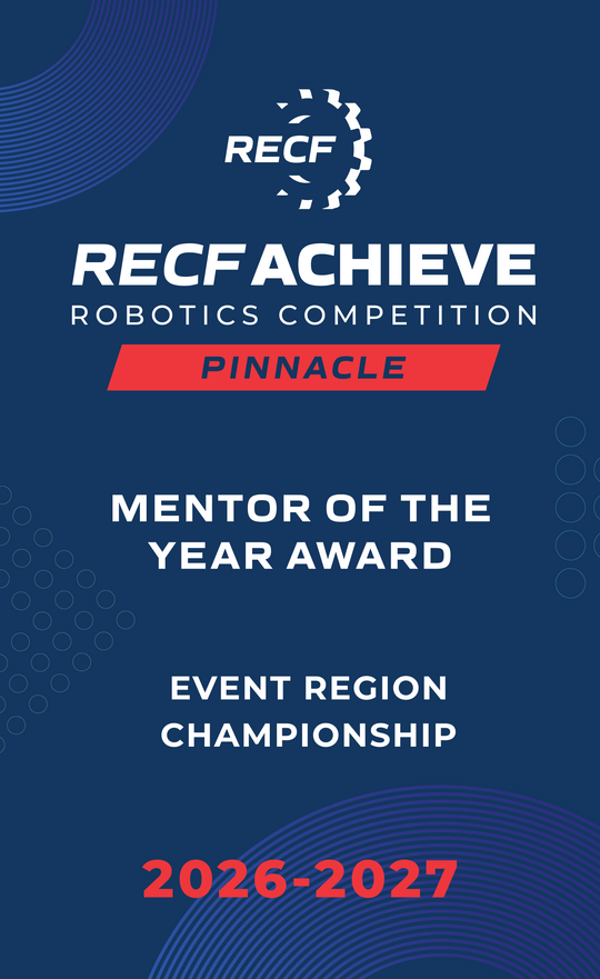 RECF ACHIEVE - Robotics Competition Award Banners