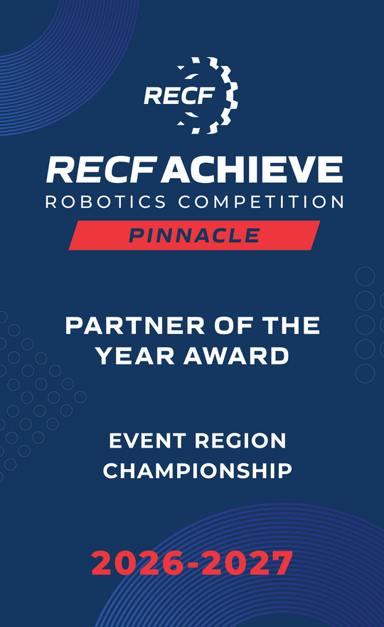 RECF ACHIEVE - Robotics Competition Award Banners
