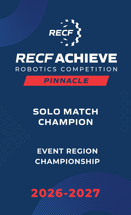 RECF ACHIEVE - Robotics Competition Award Banners