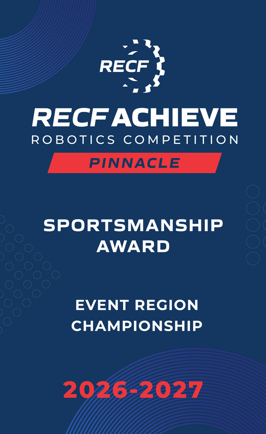 RECF ACHIEVE - Robotics Competition Award Banners