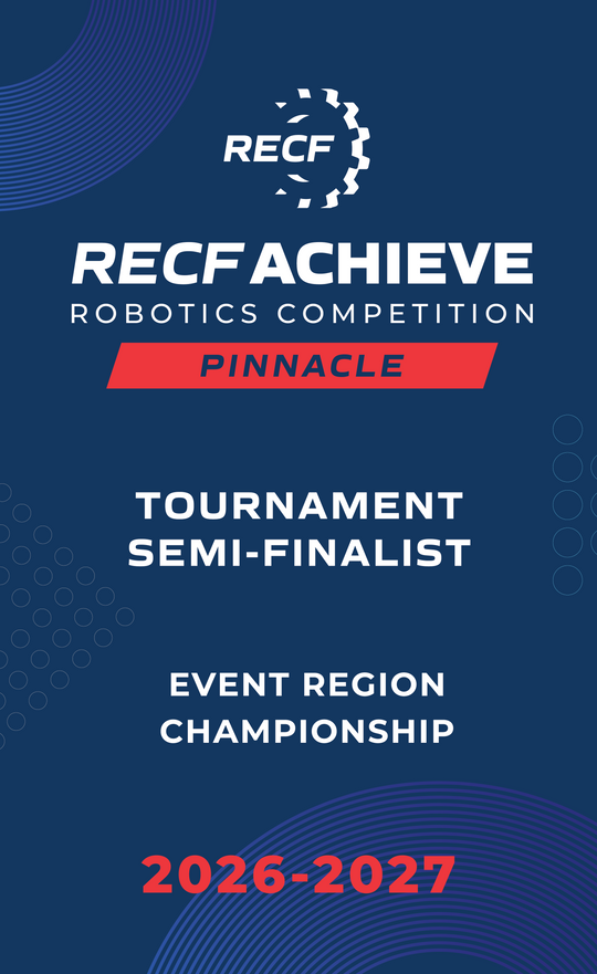 RECF ACHIEVE - Robotics Competition Award Banners