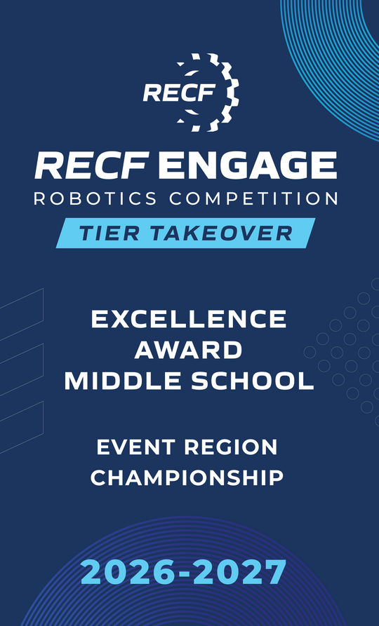 RECF ENGAGE - Robotics Competition Award Banners