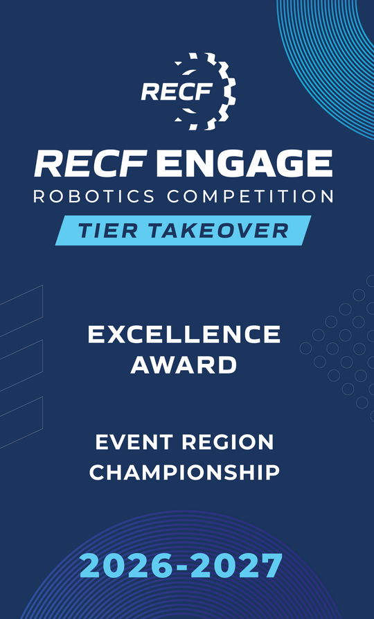 RECF ENGAGE - Robotics Competition Award Banners