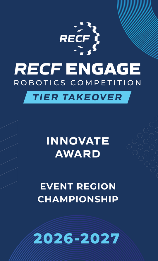 RECF ENGAGE - Robotics Competition Award Banners