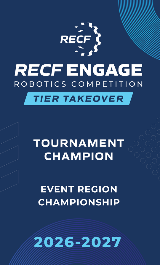 RECF ENGAGE - Robotics Competition Award Banners