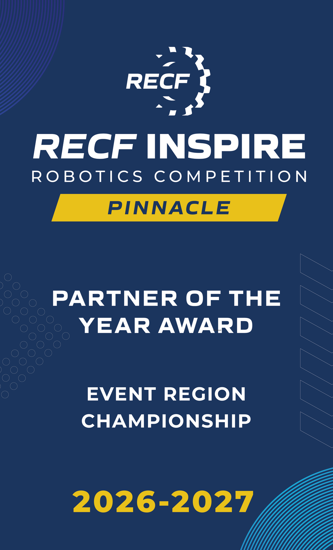 RECF INSPIRE - Robotics Competition Award Banners